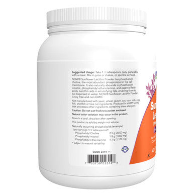 Now Foods Lecithin Granules 1 lb (454 g)