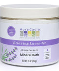 Aura Cacia Aromatherapy Mineral Bath Relaxing Lavender 16 ounce jar Pack of 2