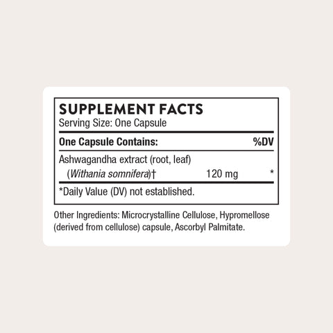 Thorne - Ashwagandha - Highly Concentrated Shoden - Calming Stress Support For Women & Men - Supports Daytime Energy Mental Clarity & Optimal Immune Function - Third-Party Certified 30 Capsules