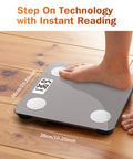 Zoetouch Smart Bathroom Scale For Body Weight Digital Weighing Scale With Bmi Body Fat Muscle Mass Bluetooth Machine For People Work With App 14 Body Composition Analyzer