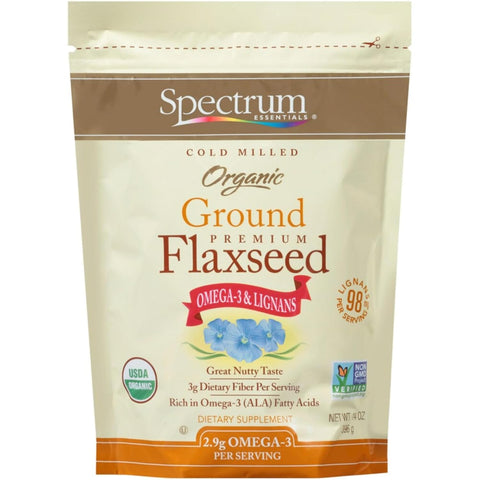 Spectrum Essentials Organic Ground Flaxseed, 24 oz.