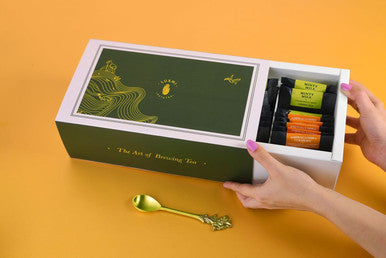 Luxmi Estates - 30 Count Tea Sampler with Spoon - 6 Flavors