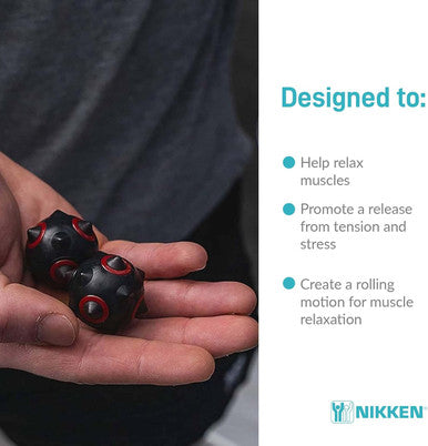 Nikken Magduo Massager 13201 Magnetic Deep Tissue Massage - Compact Portable Massager - Works Perfectly For Stress, Fatigue And Tight Muscles