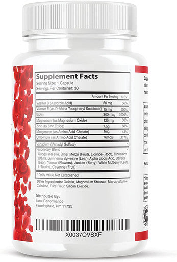 Official Glucofort Formula Supplement 5 Pack