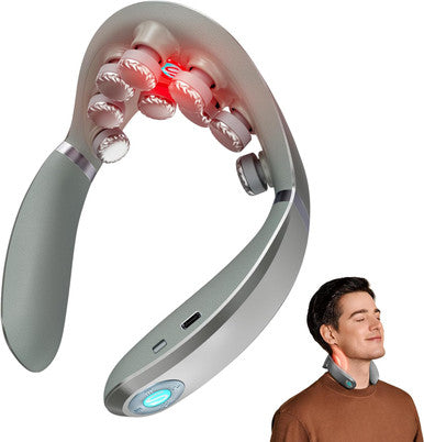 Skg Neck Massager With Heat, 9D Portable Deep Tissue Neck Massager, Cordless Electric Cervical Massager Gifts For Men And Women G7 Pro-Max