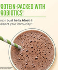 Nutrisystem Chocolate Fudge and Sweet Vanilla Turbo Protein and Probiotic Shake Mix, Meal Replacement Shake, 15g of Protein, 21 Vitamins and Minerals, 25 Servings
