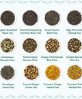 Vahdam BLOOM - Assorted Tea Sets 12 Premium Loose Leaf Teas in tin Caddy Presentation box | 100% Natural Ingredients | Perfect Diwali s for Friends and Family