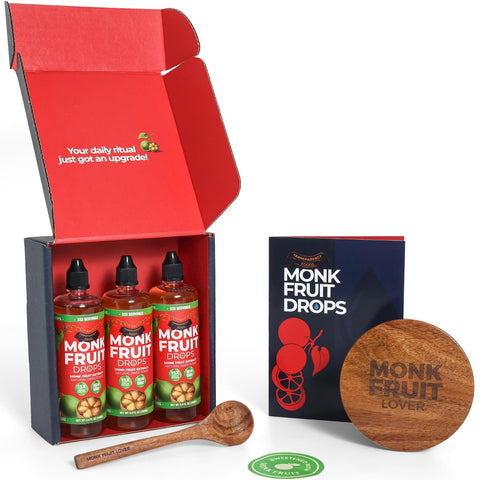 Monk Fruit Extract (6 Drops = 1 Tsp of Sugar) Zero Calories, Non-GMO, No Fillers - Liquid Monk Fruit Sweetener No Erythritol by Transparency Foods NEW FORMULA (1.7oz, 167 servings)