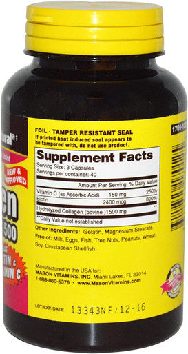 Collagen 1500MG CAPS W/VIT C 120