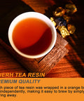 Fullchea - Pu-erh Tea Resin - Instant Tea Resins - Chagao 2009 Aged Fermented Yunnan Ripe Pu Erh Medium Caffeine - Helps Digestion - 3.53oz / 100g