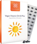 Healthspan Vegan Vitamin D3 50 Plus | 180 Capsules | 50 Micrograms of Vitamin D | Healthy Muscle, Bones & Teeth | Immune Support