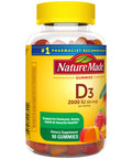 Nature Made Vitamin D3 2000 Iu (50 Mcg) Per Serving Dietary Supplement For Bone Teeth Muscle And Immune Health Support 90 Gummies 45 Day Supply