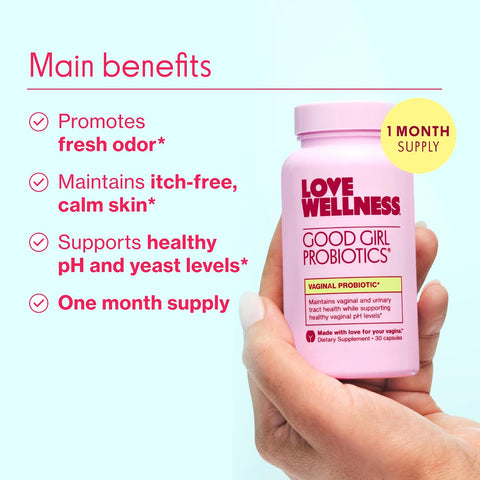 Love Wellness Healthy V Vitamin Women'S Vaginal Health Supplement Ph Balance Gut Health & Immune Support Supplement Balance Of Candida Yeast With Turmeric Garlic & Coconut Oil 30 Count