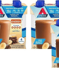 Atkins Milk Chocolate Delight High Protein Shake, 15g Protein, 12 Count | 15g Protein, 3g Fiber, 2g Net Carb, 1g Sugar, Chocolate Flavored, Keto Friendly, Ready to Drink, 12 Count