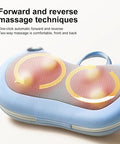 Gifts For Women - Neck Massager For Deep Tissue,Shiatsu Back And Neck Massager Deep Tissue With Heat,Electric Massage Pillow,White Elephant Gifts For Adults(Blue)