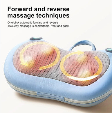 Gifts For Women - Neck Massager For Deep Tissue,Shiatsu Back And Neck Massager Deep Tissue With Heat,Electric Massage Pillow,White Elephant Gifts For Adults(Blue)