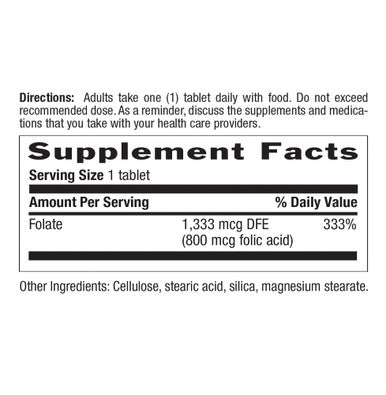 Country Life Folic Acid 800 Mcg Tablets 100'S