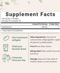 Micro Ingredients Vitamin B1 Benfotiamine 600mg Per Serving 240 Coconut Oil Softgels | Bioavailable B Vitamins Supplement Converted to Active Thiamine | Non-GMO Soy