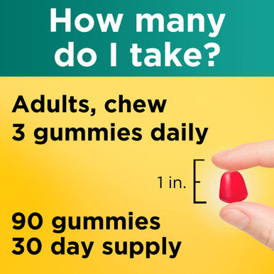 Nature Made Fiber 6 G Dietary Supplement For Digestive Health Support 90 Fiber Gummies 30 Day Supply