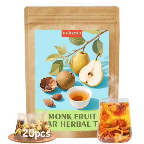 40 Bags Mulberry Leaf Winter Melon & Bitter Melon Peel Tea, Caffeine-Free Natural Ingredients Herbal Tea Bags, Supports Lung Cleanse, No Additives, Daily Enjoyment Tea for Men & Women