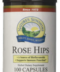 Nature'S Sunshine Rose Hips, 100 Capsules, Kosher | Supports Immunity, Natural Source Of Vitamin C, Contains Beneficial Bioflavon