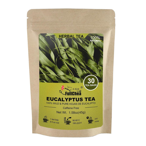 FullChea - White Mulberry Leaf Tea, 40 Teabags Ã¢â‚¬â€œ 100% Pure Dried Mulberry Tea Ã¢â‚¬â€œ Slightly Sweet & Refreshing - Non-GMO - Caffeine-Free - Support Wellness & Improve Digestion