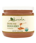 Kevala Organic Raw Oaxaca Honey - Natural Sweetener for Meals and Drinks with no Pesticides, Pure and Unprocessed Spread for Bread and Toast, Golden Nectar with no Sugar Added, Glass Jar 16 oz