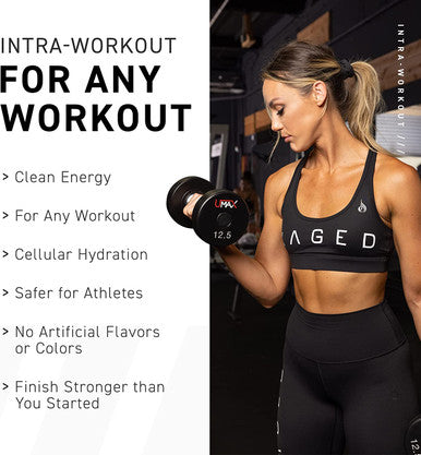 Intra workout BCAA Powder, Kaged Muscle IN-KAGED Intra Workout Drink, Amino Energy Drink for Weights & Cardio; Intra Workout Powder to Boost Performance & Endurance While You Exercise; Watermelon