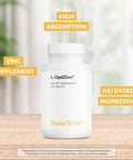 Supersmart LOptiZinc 30 mg Per Day Zinc Antioxidant Supplement Support Healthy Respiratory System NonGMO Gluten Free 120 Tablets
