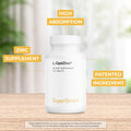 Supersmart LOptiZinc 30 mg Per Day Zinc Antioxidant Supplement Support Healthy Respiratory System NonGMO Gluten Free 120 Tablets