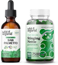 Wild & Organic Saw Palmetto Tincture 2 Fl Oz & Stinging Nettle Root Gummies