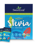 Sweetleaf Organic Stevia Powder Packets - Zero Calorie Sweetener With Stevia Leaf Extract No Artificial Sweetener Additive Sugar Free Keto Friendly Non Gmo Gluten Free - 70 Packets (Pack Of 1)