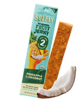 SOLELY - Organic Pineapple Coconut Fruit Jerky - 1 Individually Wrapped Strip - Fruit Leather Made from Dried Fruit - Healthy Snacks for Adults & Kids - Non GMO, Vegan Snacks - 0.8oz (23g)