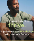 Nature's Bounty Chromium Picolinate Supports Fat Protein & Sugar Metabolism Mineral Supplement 800 Mcg 50 Tablets