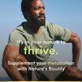 Nature's Bounty Chromium Picolinate Supports Fat Protein & Sugar Metabolism Mineral Supplement 800 Mcg 50 Tablets