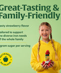 Megafood Iron Energy Gummies - Vegan & Gluten-Iron Supplement For Women, Men, Teens & Kids With Vitamin B12 & B6, From The Makers Of Blood Builder Iron Supplement, Strawberry Flavor - 60 Gummies