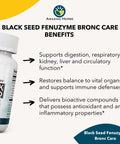 Amazing Herbs Black Seed Fenuzume Bronc-Care, Vegetarian Capsules - Gluten-Free, Non-Gmo, Vegan, Enhances Immune Response, Improves Allergic Conditions & General Well-Being - 60 Count