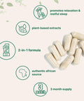 Micro Ingredients 5-HTP 200mg with Chamomile Flower Extract 180 Capsules 2 in 1 Formula 98% Griffonia Seed Extract Enhanced with Chamomile | Highly Bioavailable for Mood Sleep & Relaxation