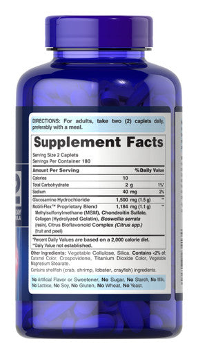 Puritan's Pride Triple Strength Glucosamine Chondroitin & Msm Joint Soother 360 Count (Pack of 2) Total 720 Count