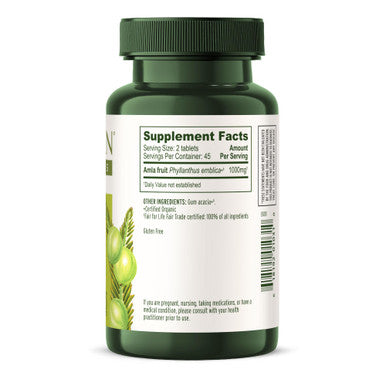 Banyan Botanicals Amla (Amalaki) Tablets Organic Emblica Officinalis Natural Source Of Vitamin C And Antioxidants Supports Digestion And Cleansing* 90 Tablets Non Gmo Sustainably Sourced
