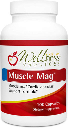 Muscle Mag Highly Absorbable Magnesium Formula For Muscles And Cardiovascular Heath With Magnesium Malate Glycinate 100 Capsules