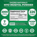 Zazzee Myo-Inositol Powder and Extra Strength Prenatal DHA