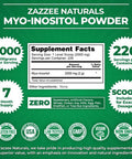 Zazzee Myo-Inositol Powder and USDA Organic Fertility Support Tea