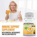 Liposomal Vitamin C 1600mg Per Serving 180 Veggie Capsules High Absorption Ascorbic Acid LypoSpheric Vitamin C Complex Immune Support Supplement with Powerful Antioxidants and Collagen Booster