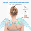 Neck Massager, Deep Tissue Kneading Massage Pillow For Neck Back Shoulder, Electric Shiatsu Massage Cushion For Pain Relief And Relaxation At Home, Office, And Travel