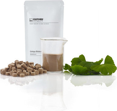 Ginkgo Biloba Tablets | 6000mg Supplements for Memory & Cognitive Functions | Oxford Vitality