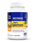 Enzymedica Digest Spectrum, Digestive Enzymes For Multiple Food Intolerances, Offers Fast-Acting Gas & Bloating Relief, 240 Count