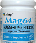 Rising Mag64 Magnesium Chloride with Calcium Tablets 60 Count