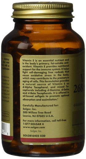 Solgar Vitamin E 268 Mg (400 Iu) 100 Servings 100 Count (Pack Of 12)