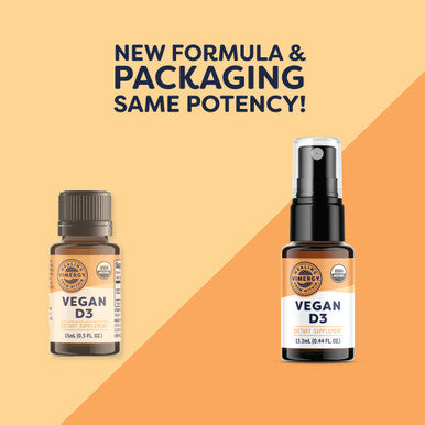 Vimergy Vegan D3 Benefits Immune Function USDA Certified Organic Vegan Gluten Free 1000IU/Servings 96 Servings